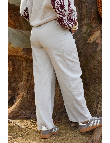 ALLEN and JO  ECRU PANTALON FEMME