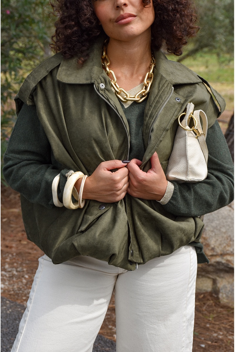 SAINTH SANSMA KAKI VESTES FEMME 2