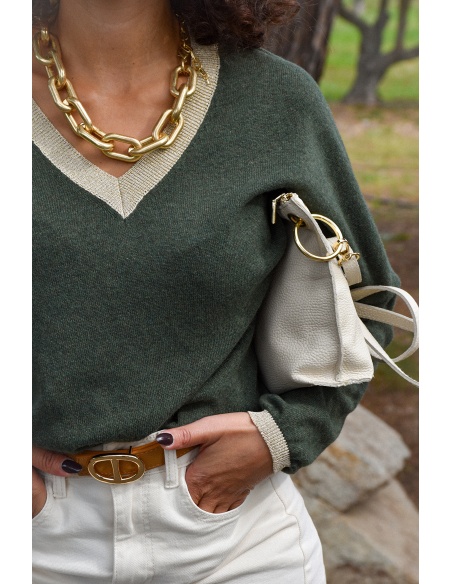 banditas DORE VERT PULL FEMME