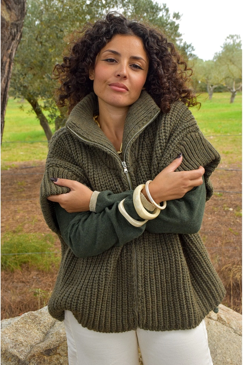 banditas  KAKI GILET FEMME