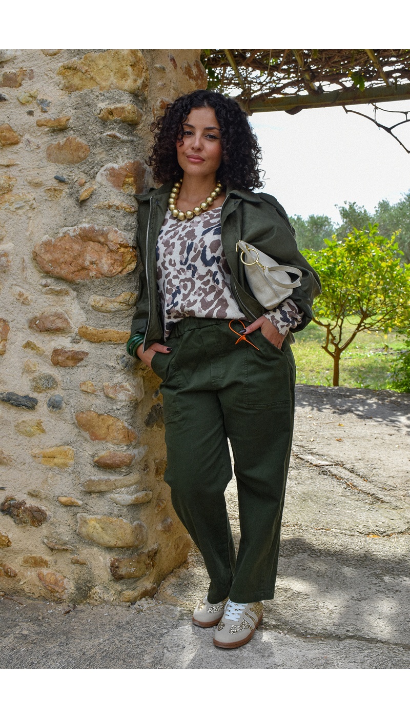 ikoone and blanka LEOPAR ECRU PULL FEMME