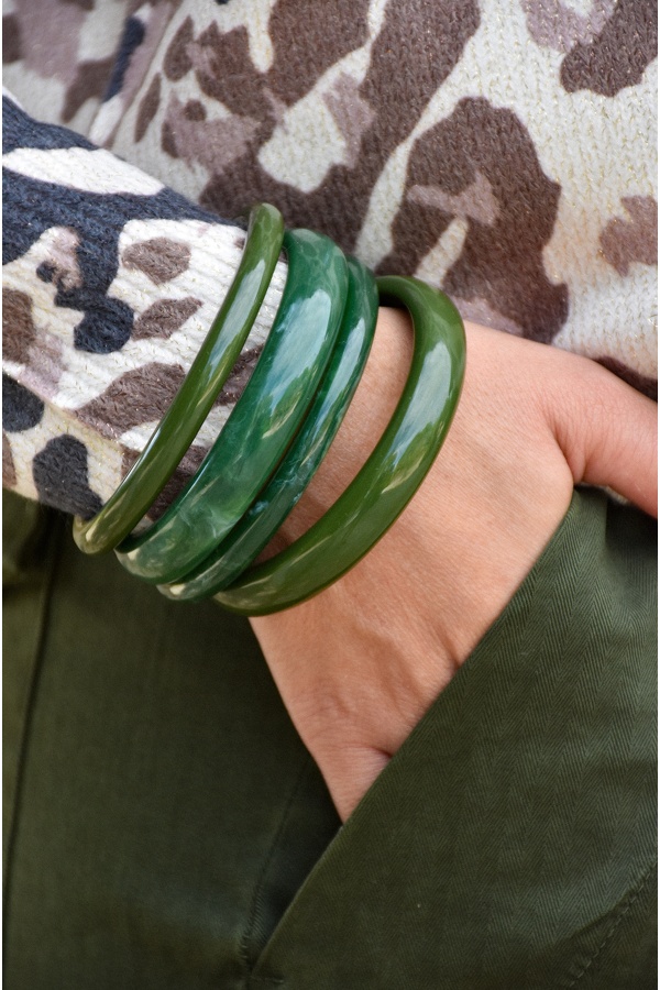 ROMY Green Bangle Set Noho - 1 | SALE 2