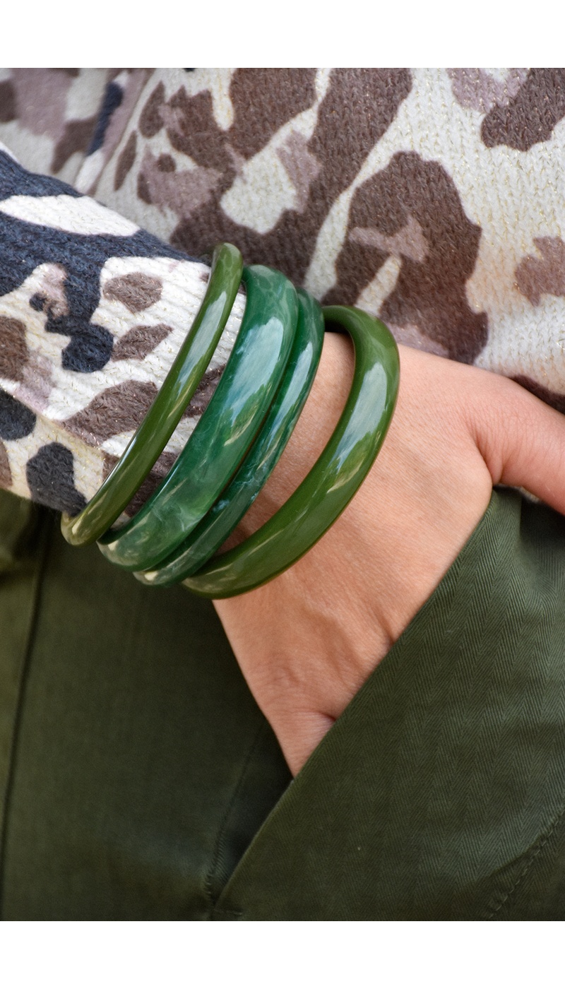 ROMY Green Bangle Set Noho - 2 | SALE