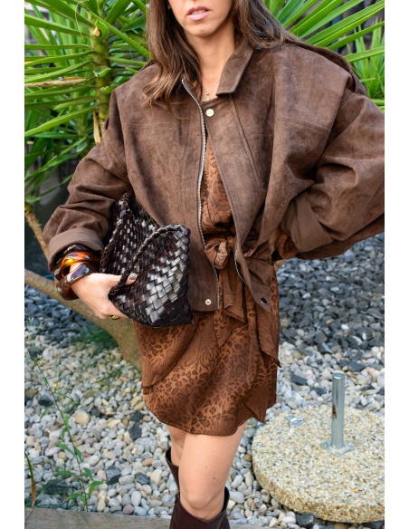 lumine paris SUEDE CHOCO VESTES FEMME