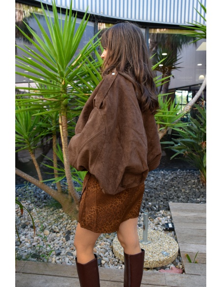 lumine paris SUEDE CHOCO VESTES FEMME