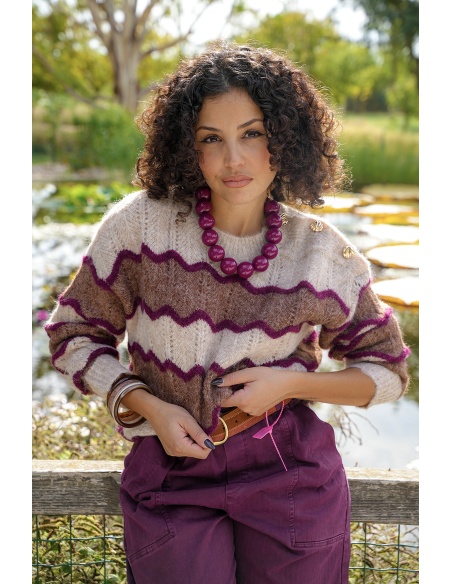 ikoone and blanka TAUPE BORDEA GILET FEMME