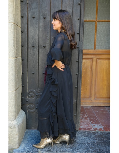 musy muse VOLANT NOIR ROBES FEMME