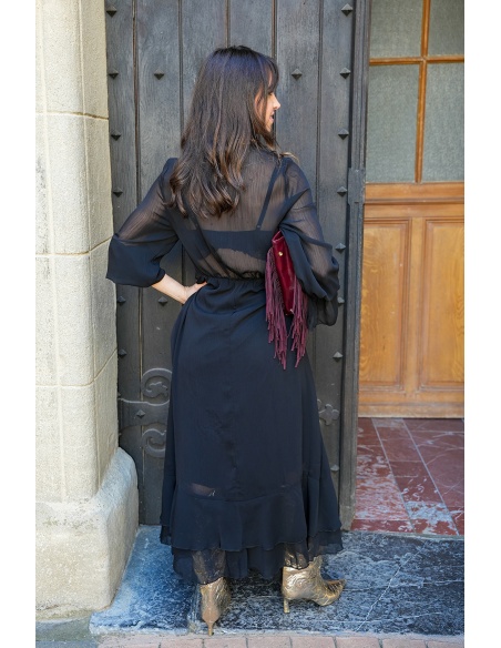 musy muse VOLANT NOIR ROBES FEMME