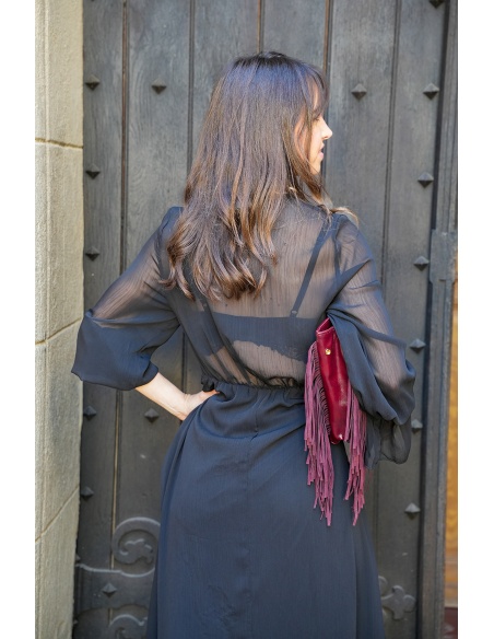 musy muse VOLANT NOIR ROBES FEMME