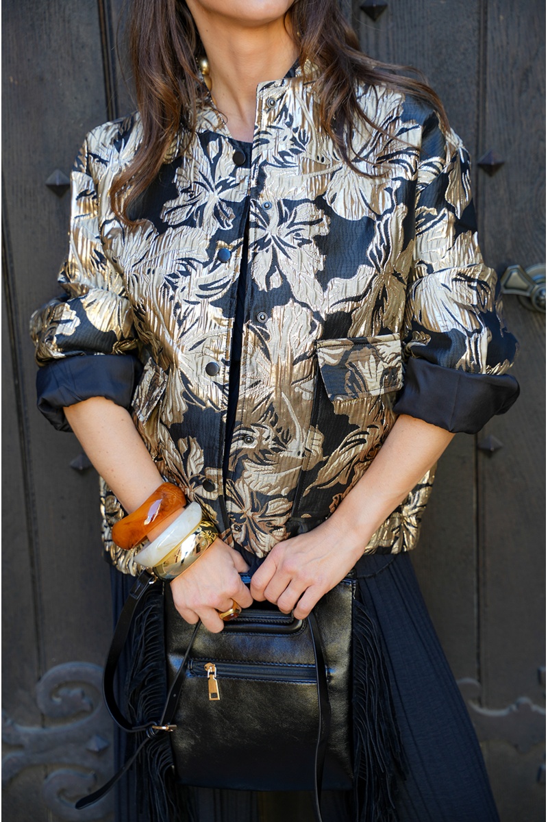 Veste Fleurs Dorée FLOWER