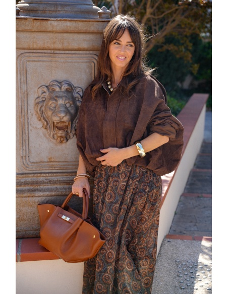 lumine paris SUEDE CHOCO VESTES FEMME