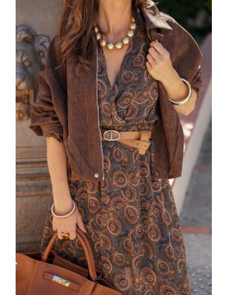 lumine paris SUEDE CHOCO VESTES FEMME