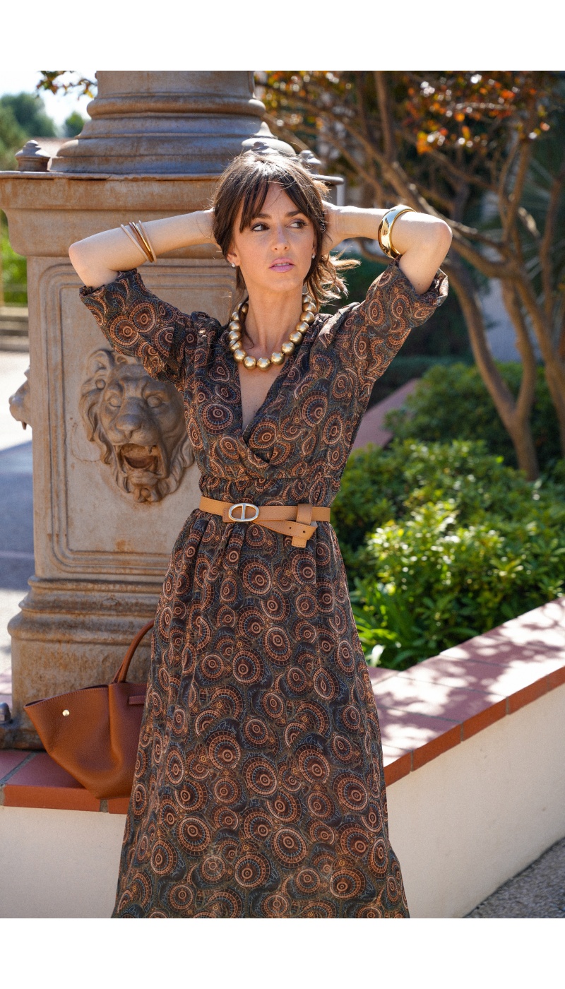 Ceinture Cuir Camel TINA