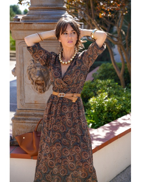 Ceinture Cuir Camel TINA