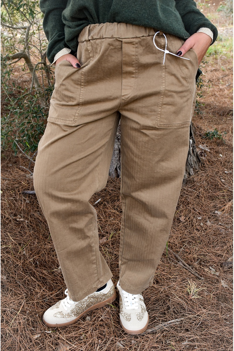 banditas  BEIGE PANTALON FEMME