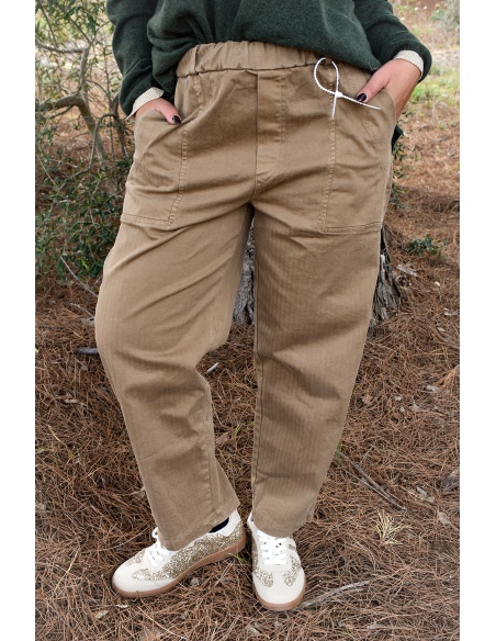 banditas  BEIGE PANTALON FEMME