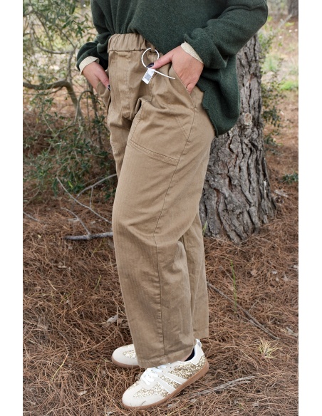 banditas  BEIGE PANTALON FEMME