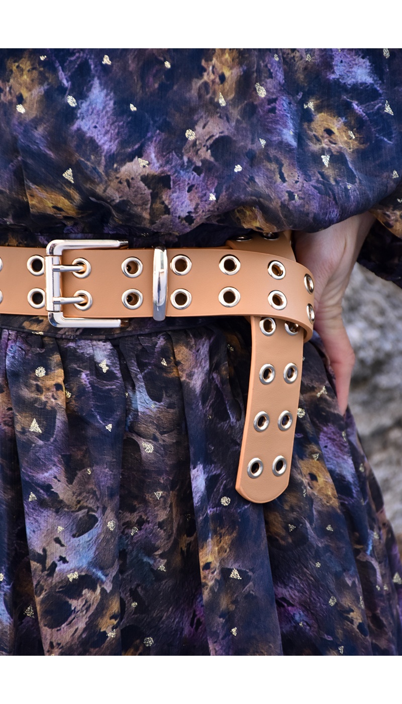 Ceinture Oeillet Camel
