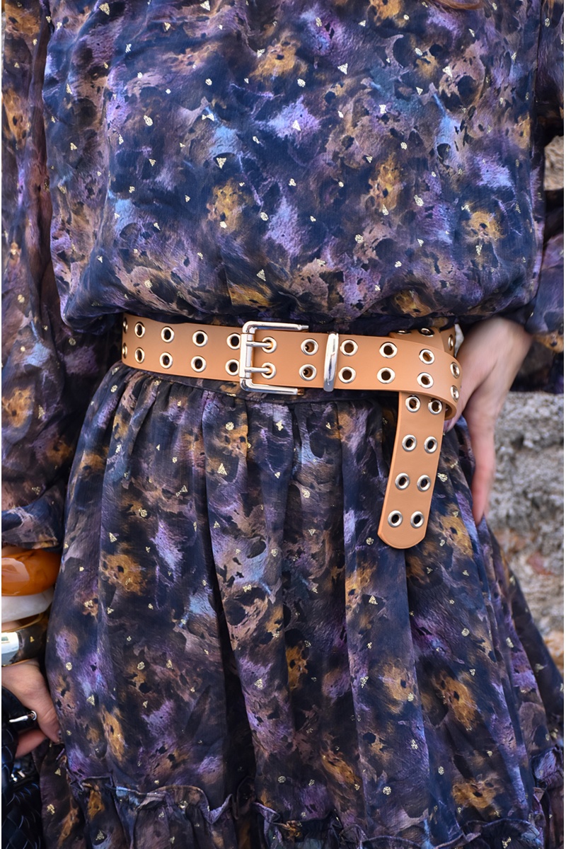 Ceinture Œillet Camel ALBA