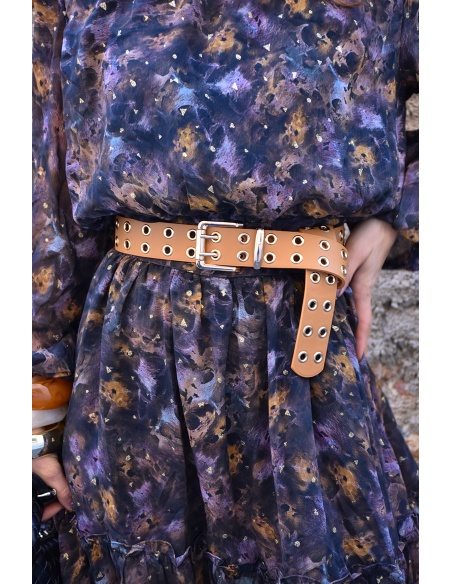 Ceinture Oeillet Camel