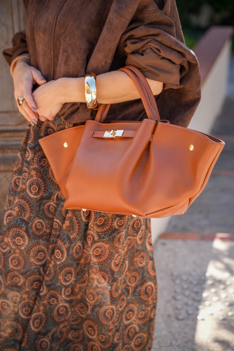 Sac Cuir Camel ROMY