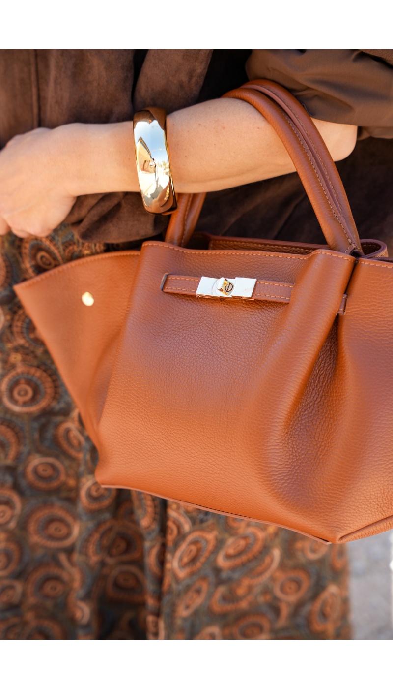 Sac Cuir Camel ROMY