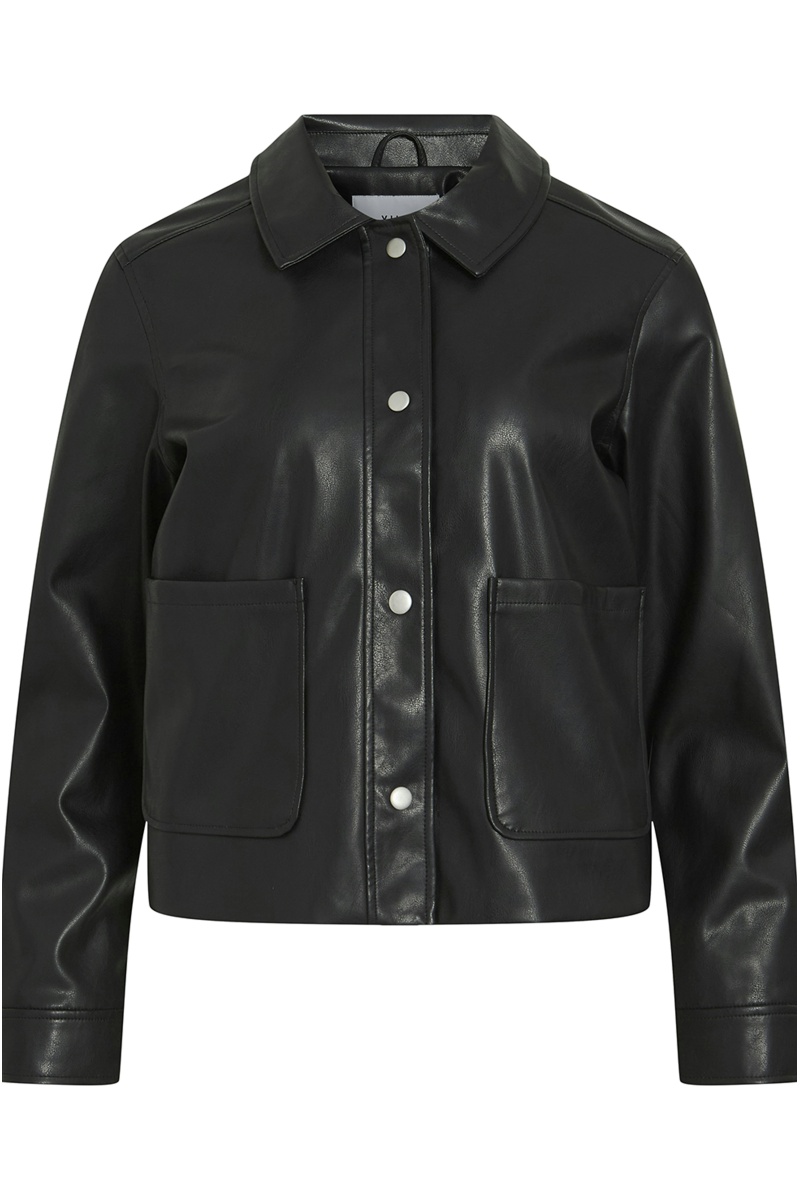 Veste Simili Noire VIHELLIUM 2