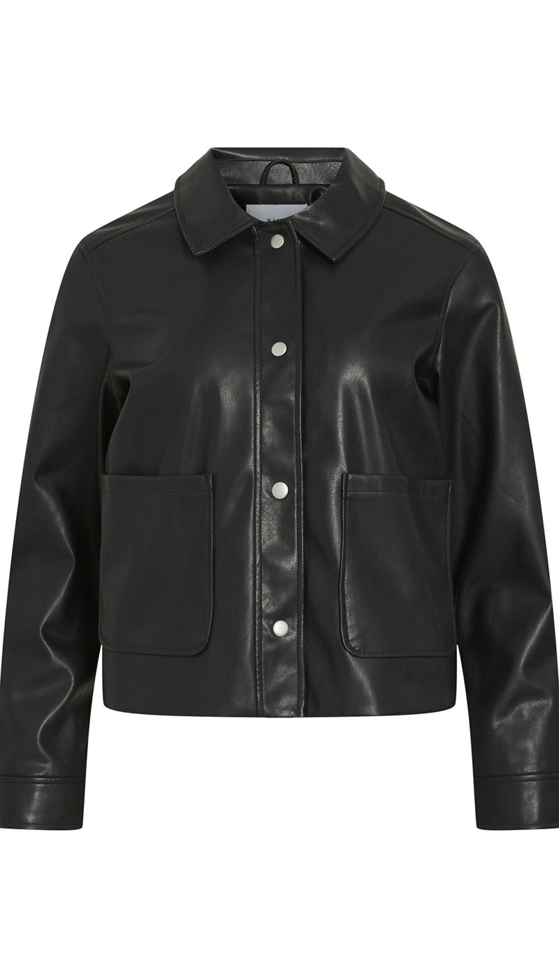 Veste Simili Noire VIHELLIUM