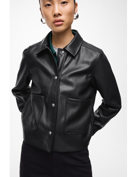 Veste Simili Noire VIHELLIUM