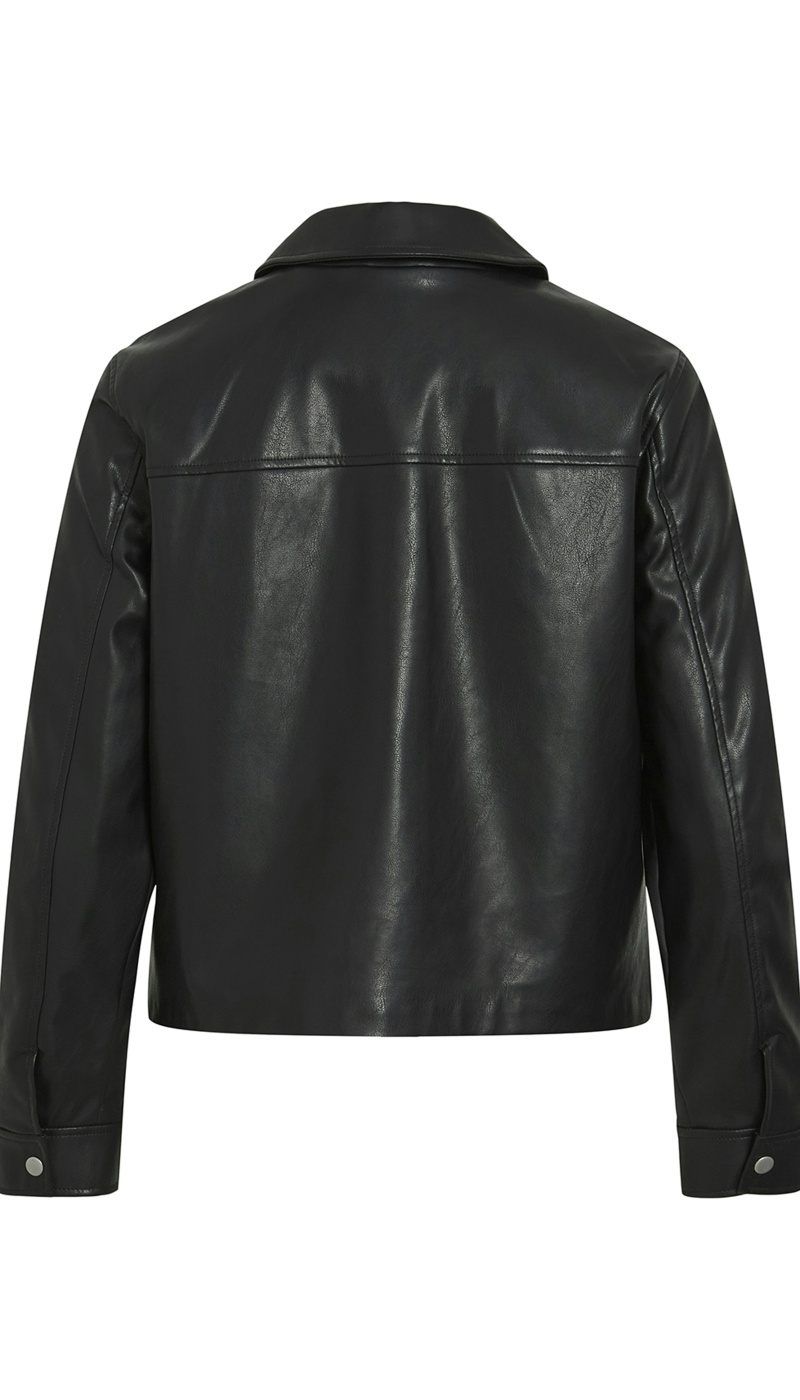 Veste Simili Noire VIHELLIUM