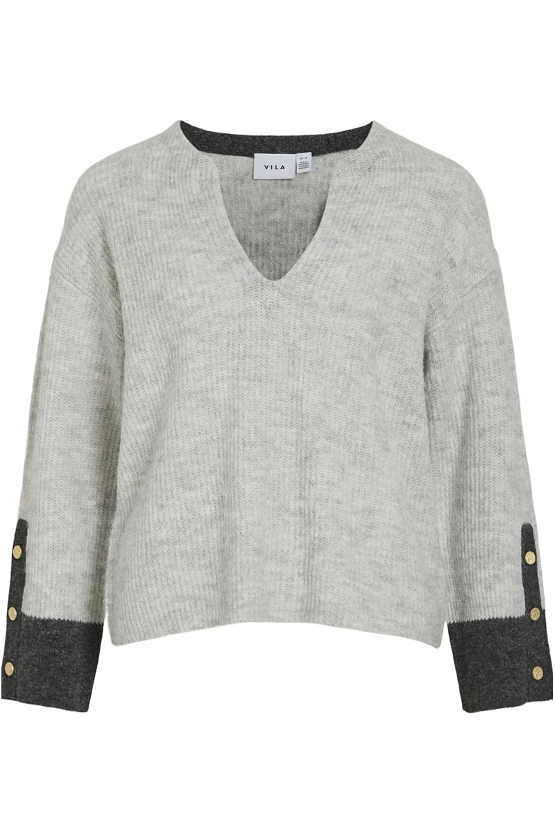 VILA A/S LIGHT GREY PULLS