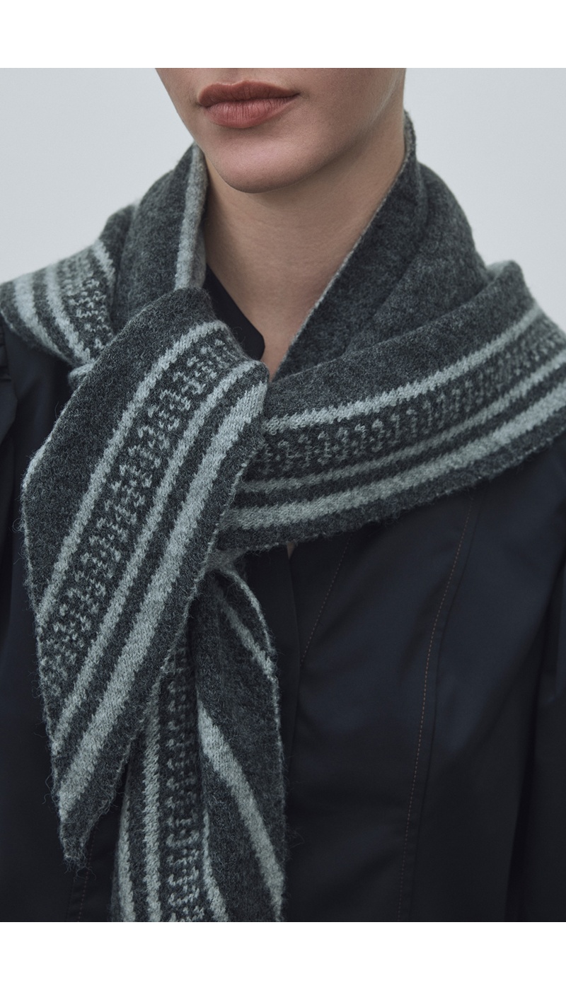 VILA A/S DARK GREY ECHARPES