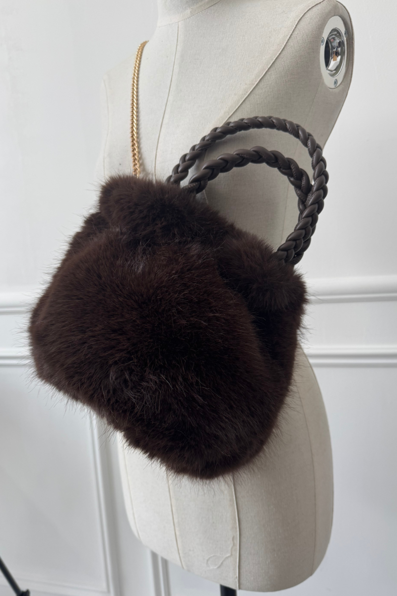 jianna fashion s.l FOURRU MARRON SAC FEMME 2