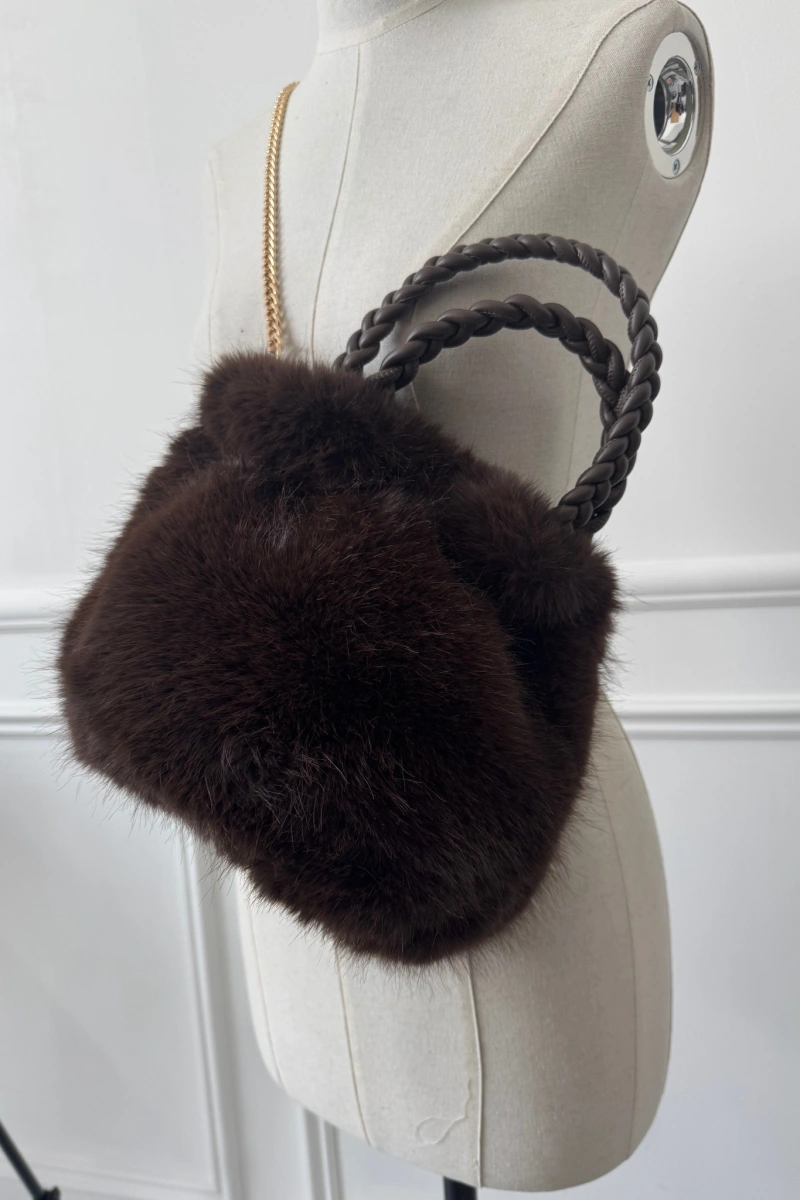 jianna fashion s.l FOURRU MARRON SAC FEMME 2