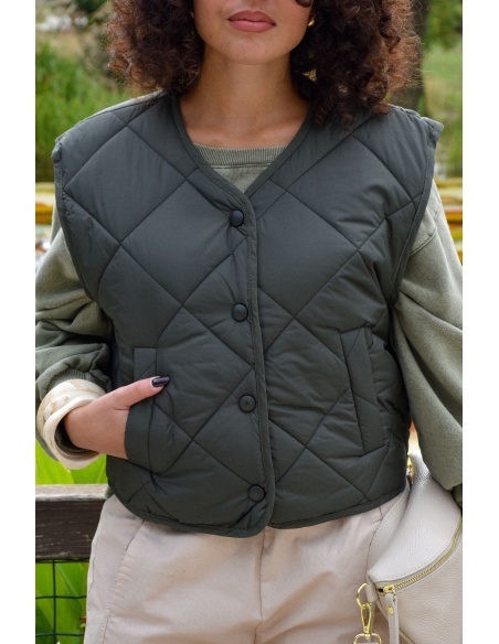 Veste Matelassée Kaki ADRIANA