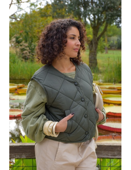 Veste Matelassée Kaki ADRIANA