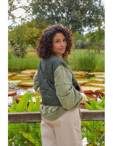 Veste Matelassée Kaki ADRIANA