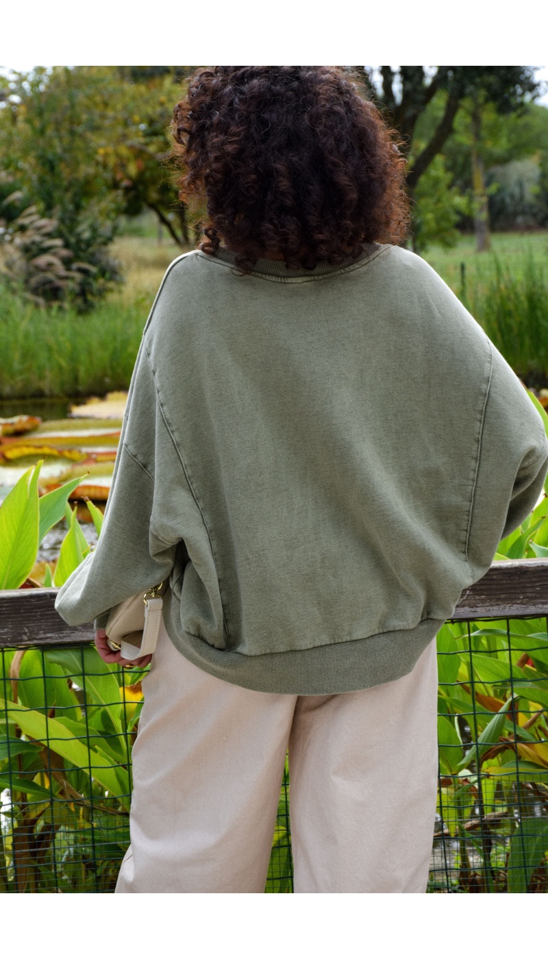 Pull Etoile Kaki Banditas ANTIGUA
