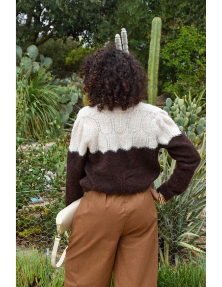 Gilet Cœur Chocolat ADALISA