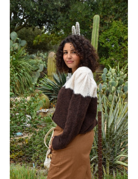 Gilet Cœur Chocolat ADALISA