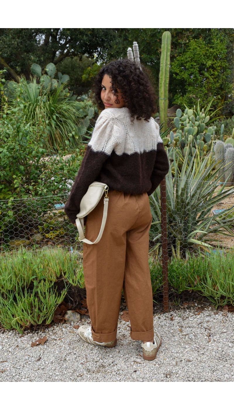Gilet Cœur Chocolat ADALISA