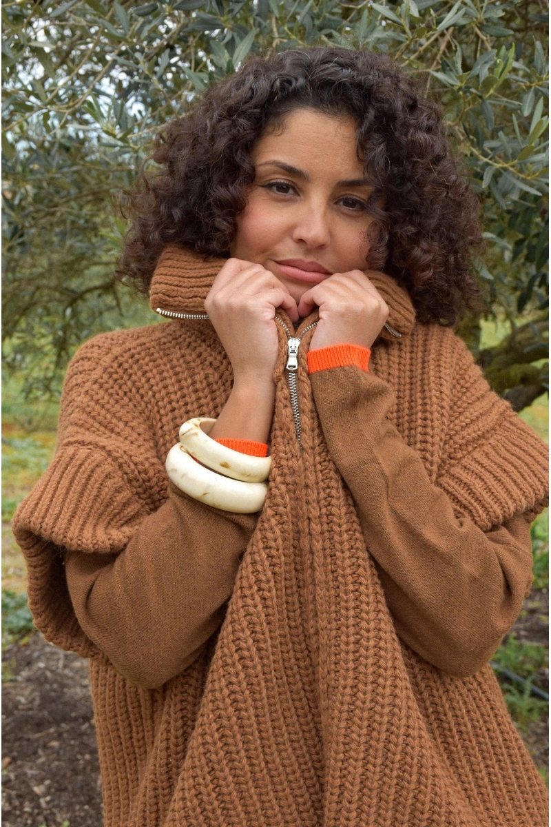 banditas  CAMEL GILET FEMME 2