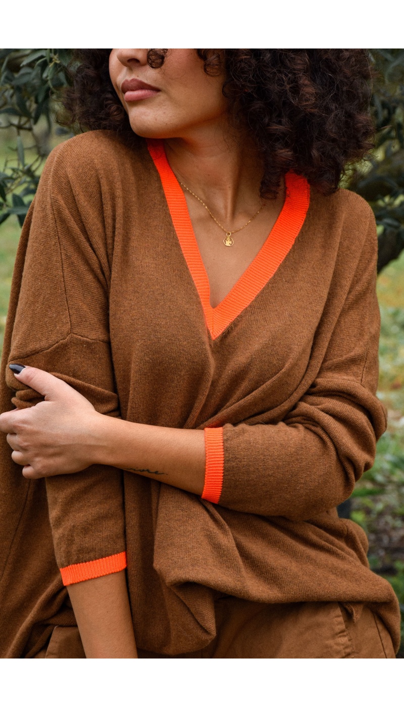 banditas FLUO ORANGE PULL FEMME