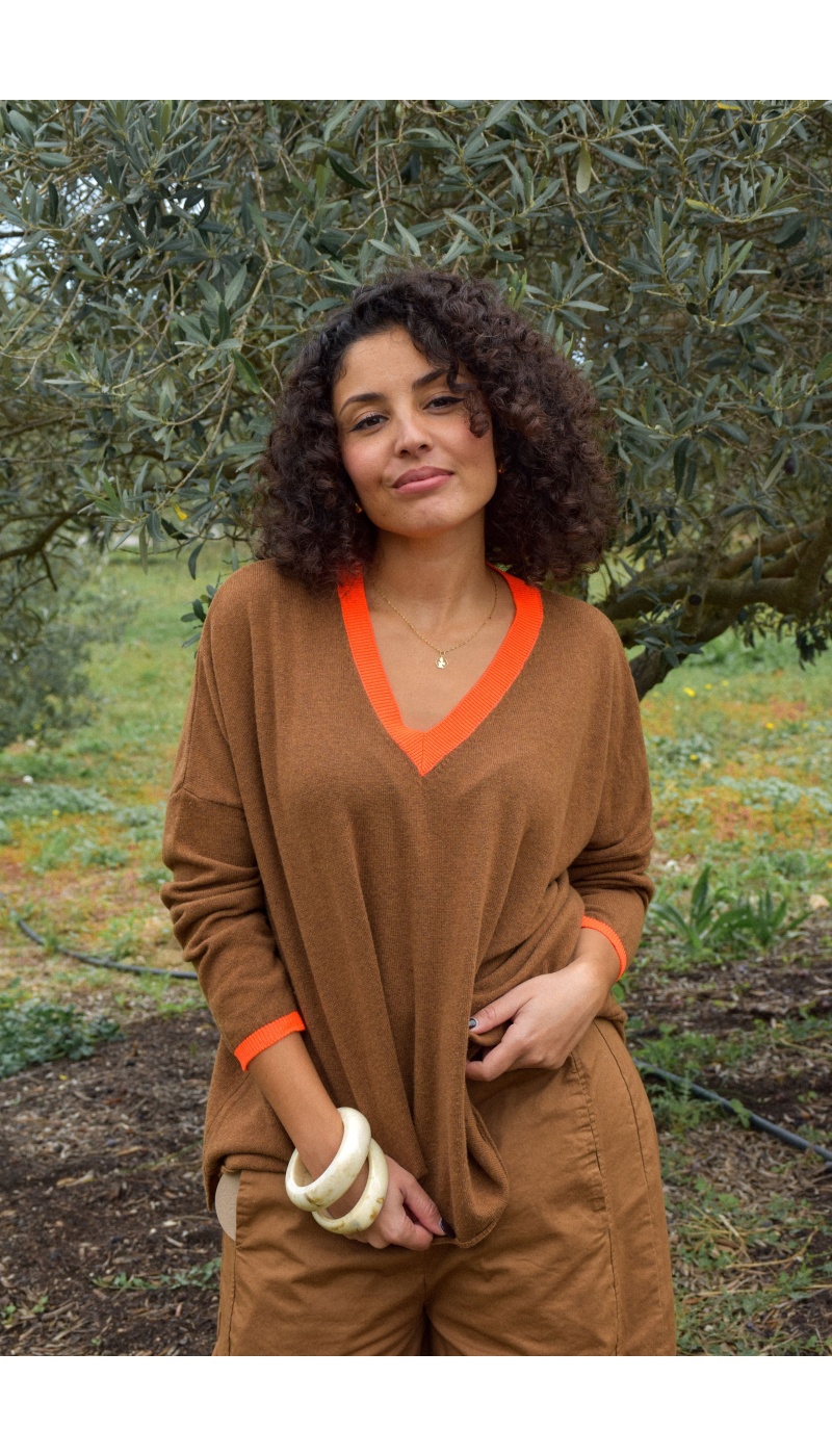 banditas FLUO ORANGE PULL FEMME