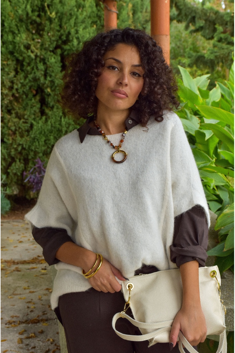 Pull Maille Ecru Banditas ONDINA