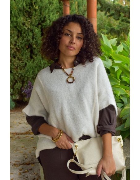Pull Maille Ecru Banditas ONDINA