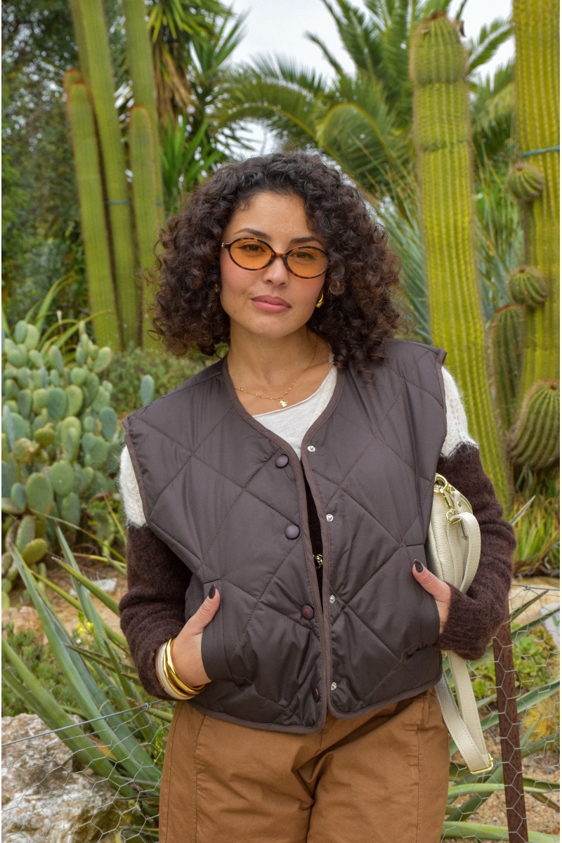 Veste Matelassée Chocolat ADRIANA
