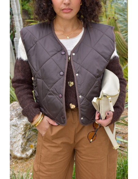 Veste Matelassée Chocolat ADRIANA
