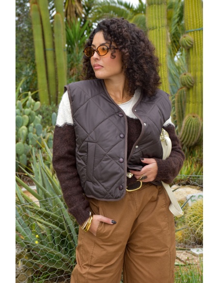 Veste Matelassée Chocolat ADRIANA