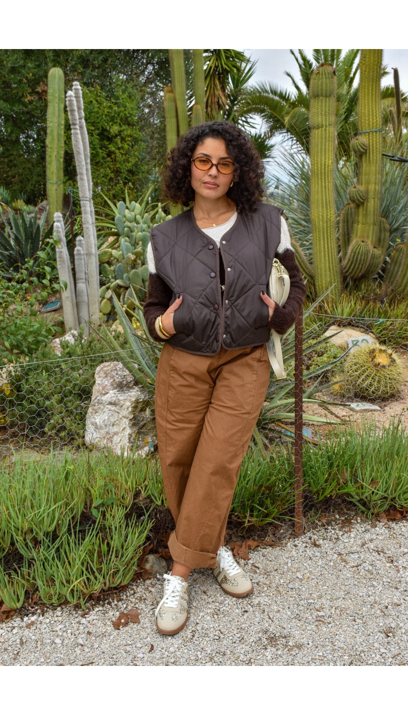 Veste Matelassée Chocolat ADRIANA